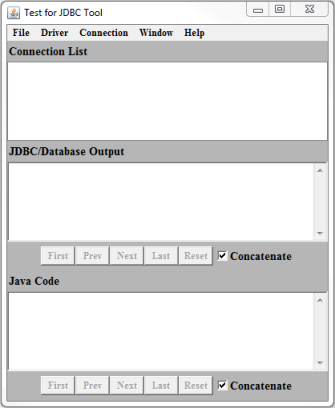 Test for JDBC Tool window